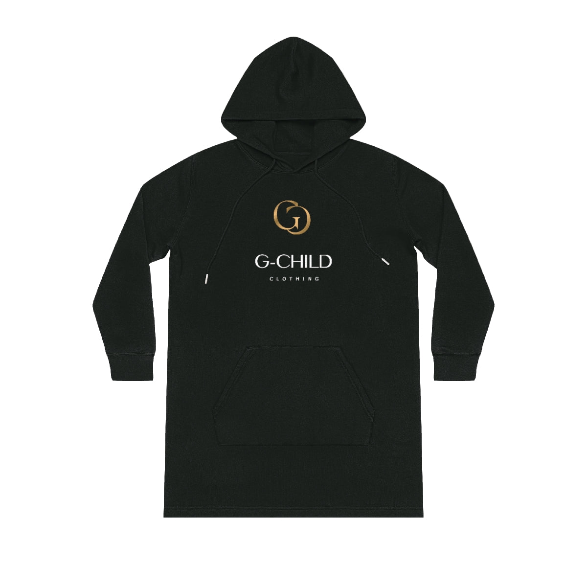 Women's Hoodie Dress GchildClothing balck