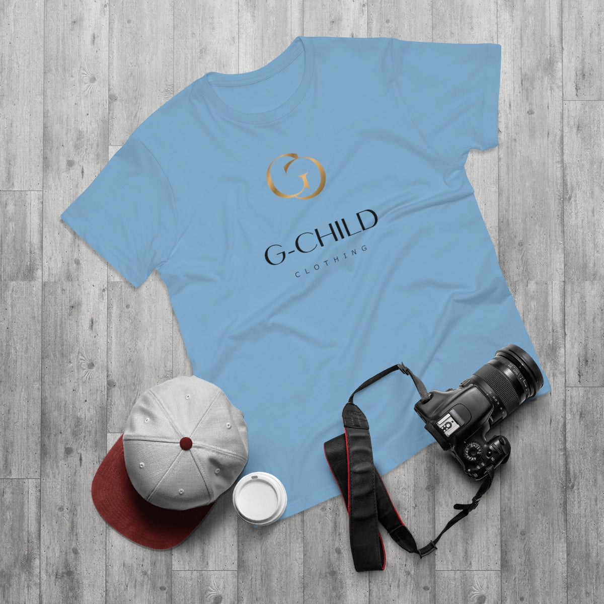 blue Men's T-shirt GchildClothing