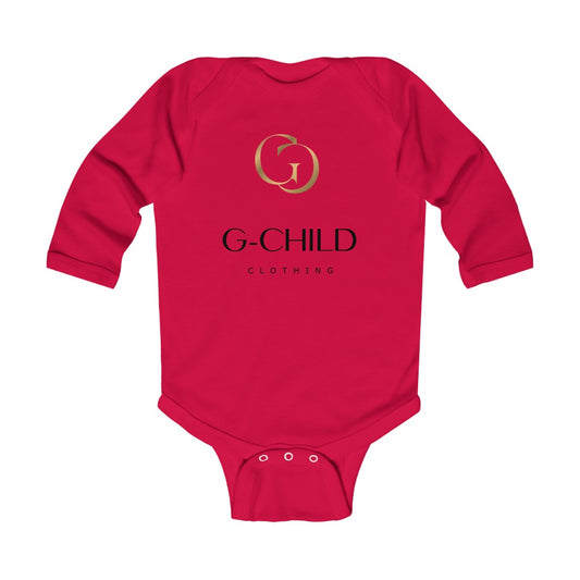 Baby Long Sleeve Bodysuit red